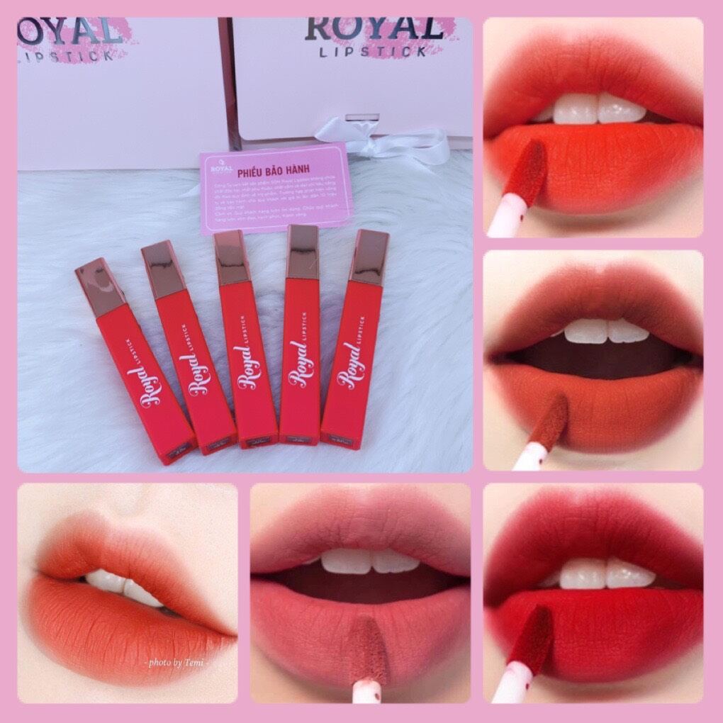 Son Kem Lì Royal Lipstick Màu Đỏ Lạnh