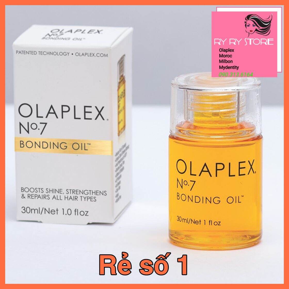 Olaplex No.7 Tinh dầu phục hồi, dưỡng tóc. Giúp tóc bóng, mượt, thơm, chống chẻ ngọn, chống tia UV