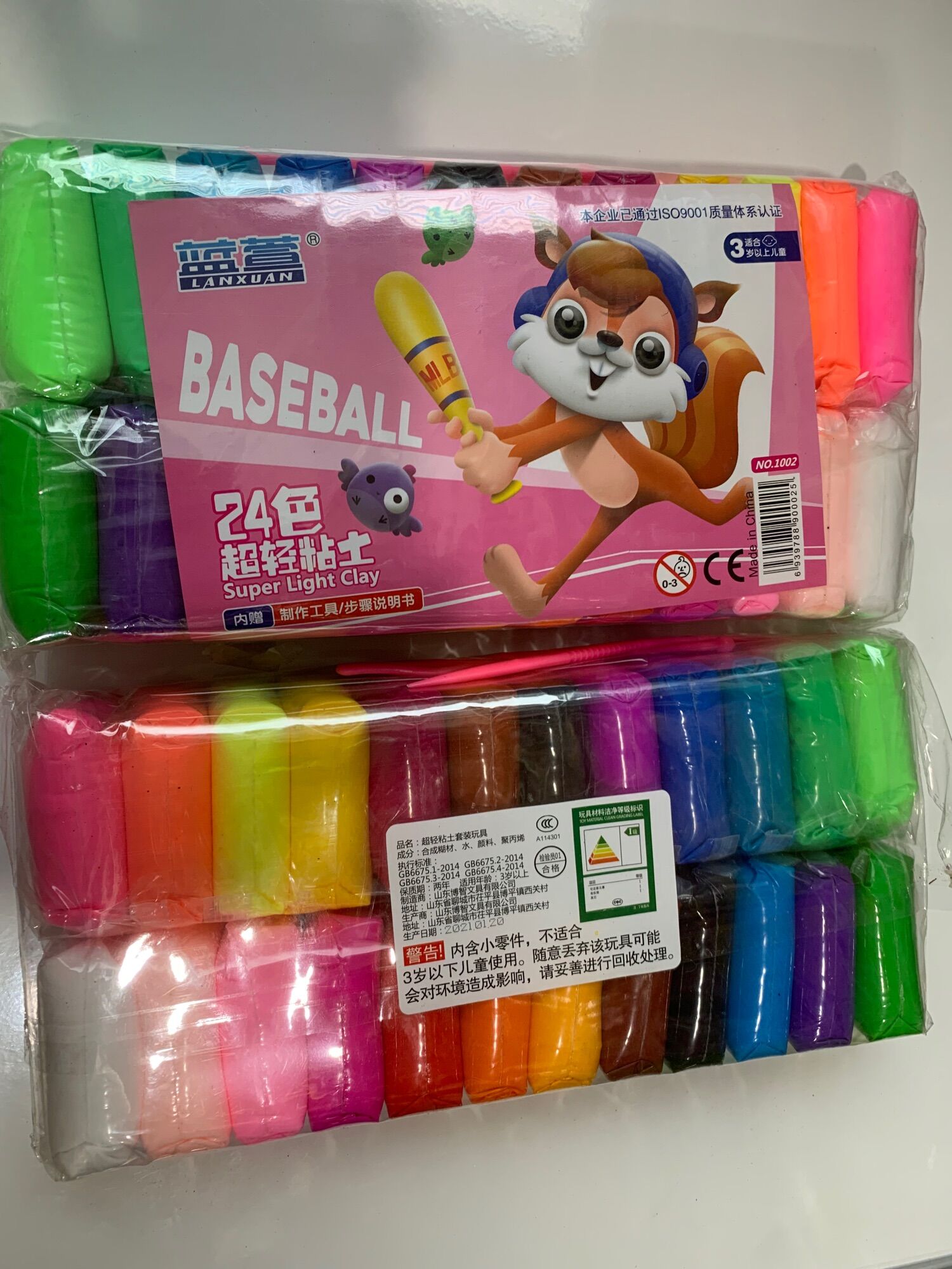 Đất sét Nhật 24màu ,nguyên liệu làm slame