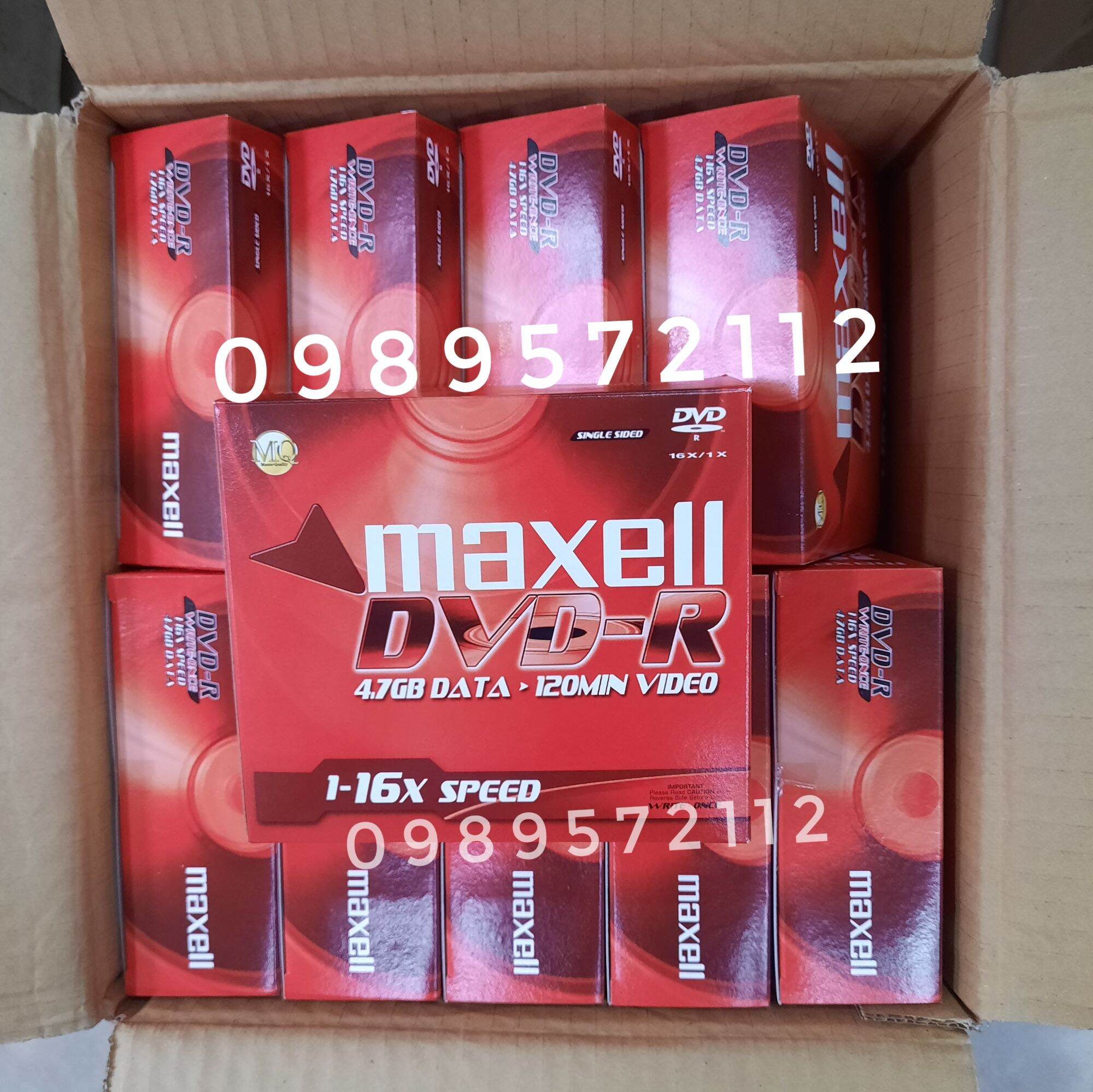 Đĩa CD-R,DVD-R maxell (hộp 10 cái).