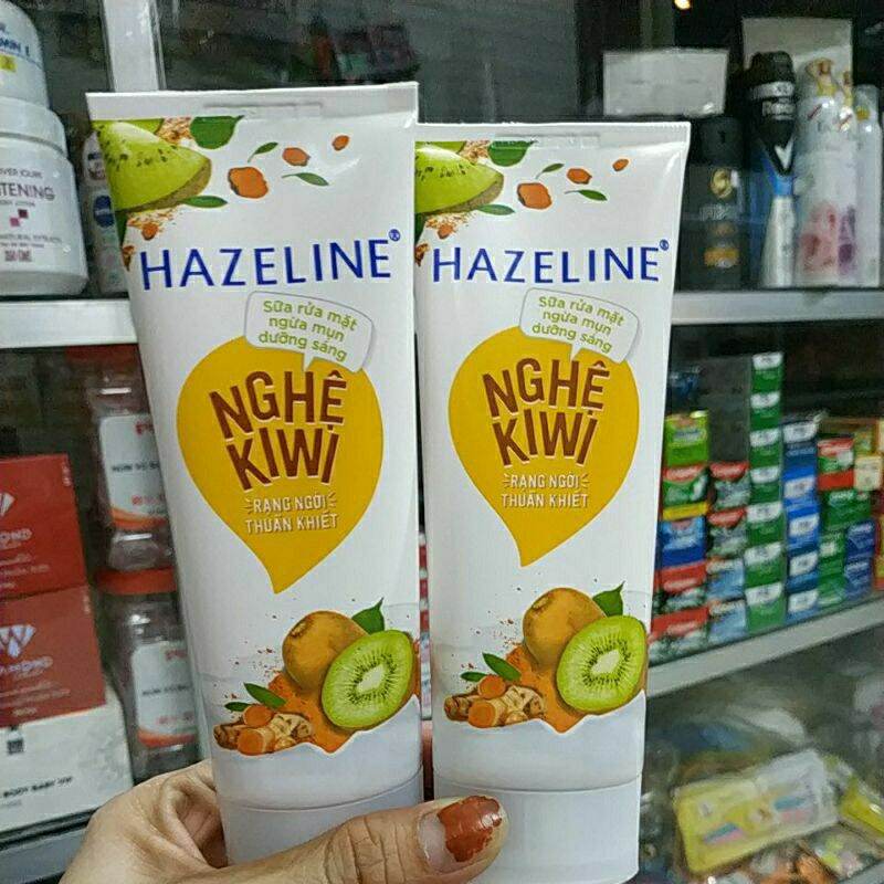 [Hcm]Sữa Rửa Mặt Ngừa Mụn Sáng Da"Hazeline"Nghệ Kiwi 100Gr