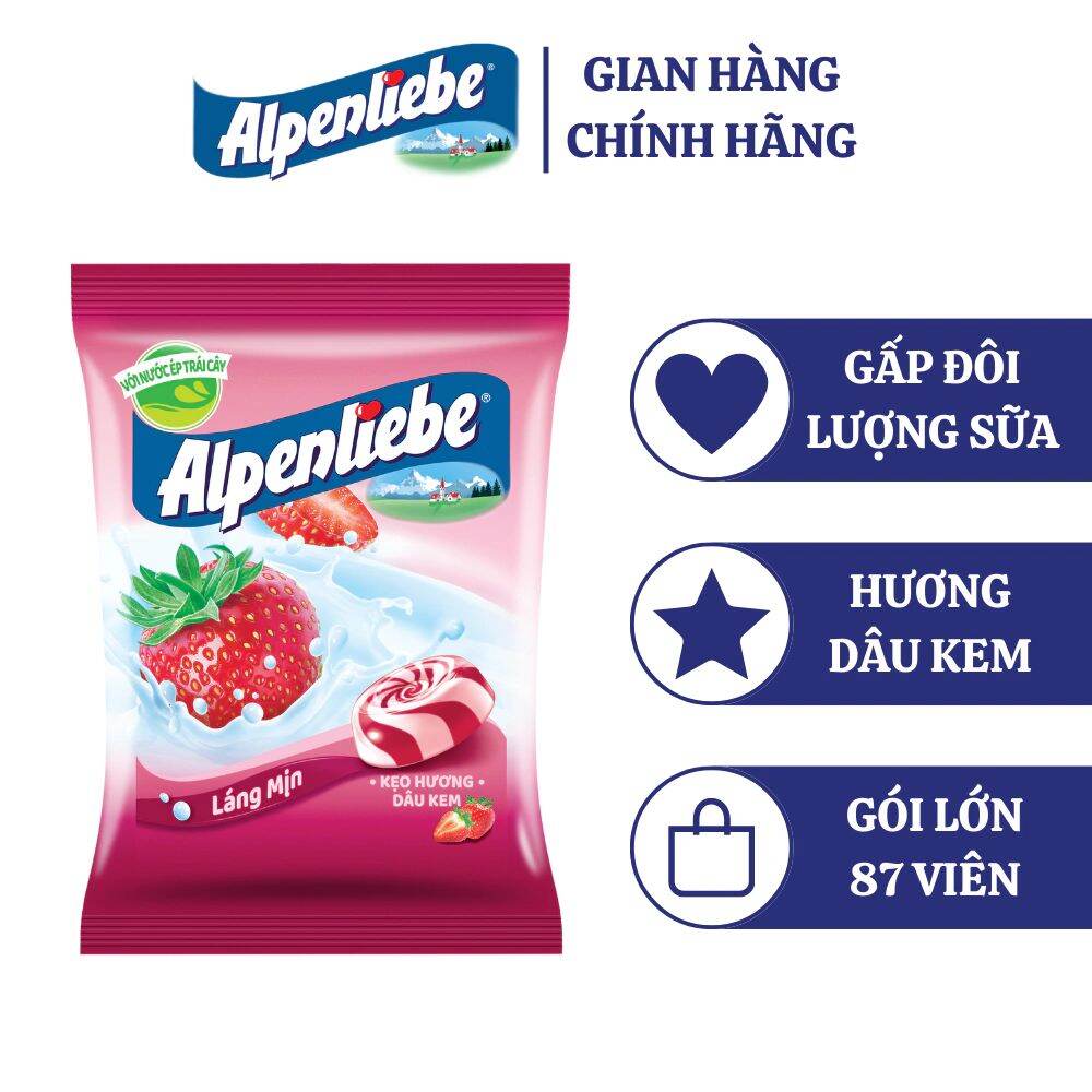 Kẹo Alpenliebe gói lớn các vị
