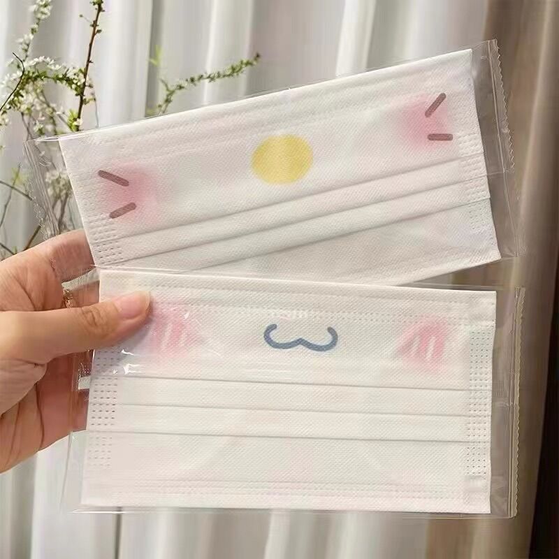 [Túi10 Cái] Khẩu Trang Mặt Mèo Cute