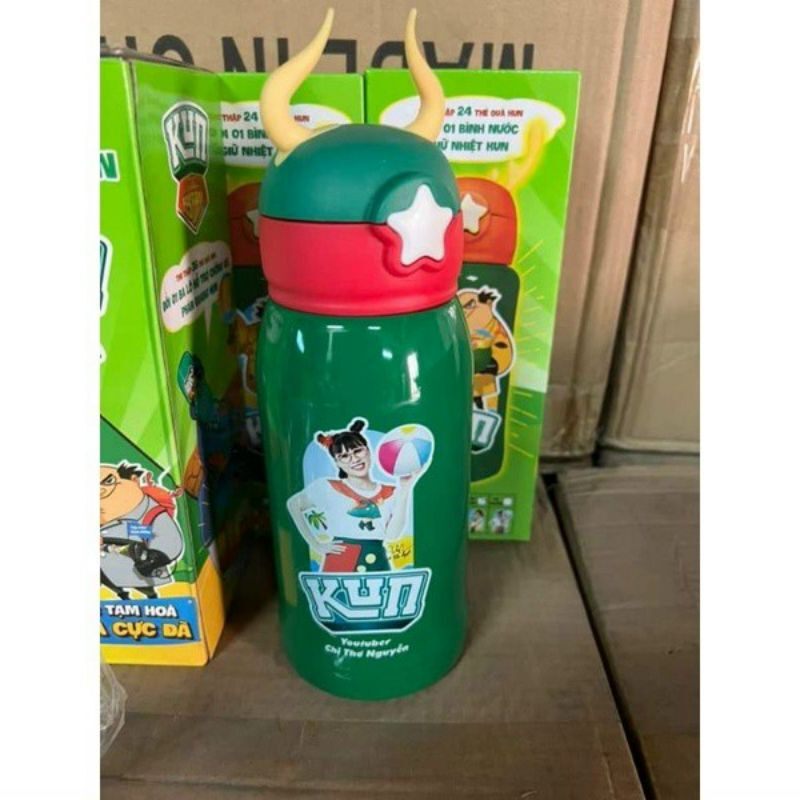 Bình giữ nhiệt cao cấp logo sữa Kun