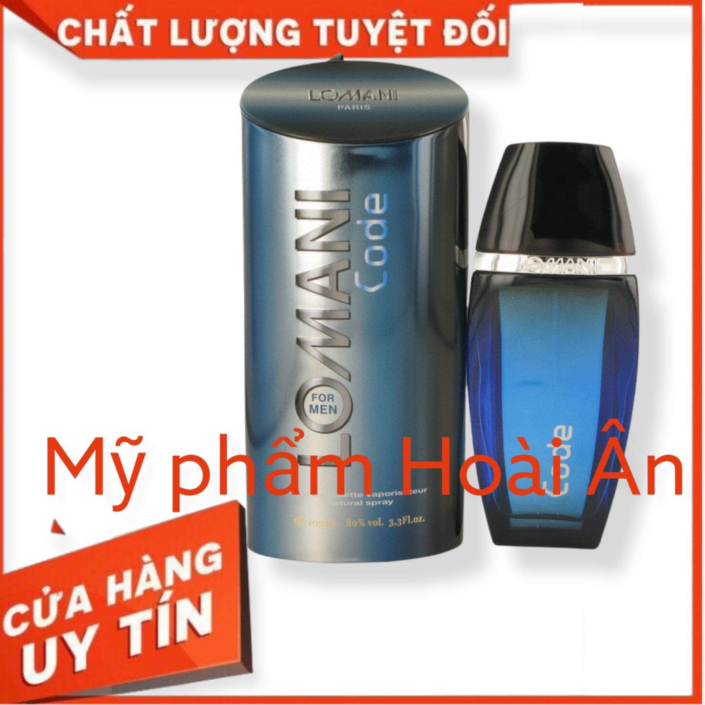 Nước Hoa Lomani For Men Code 100ml, Nam tính, mạnh mẽ, sang trọng, lịch lãm