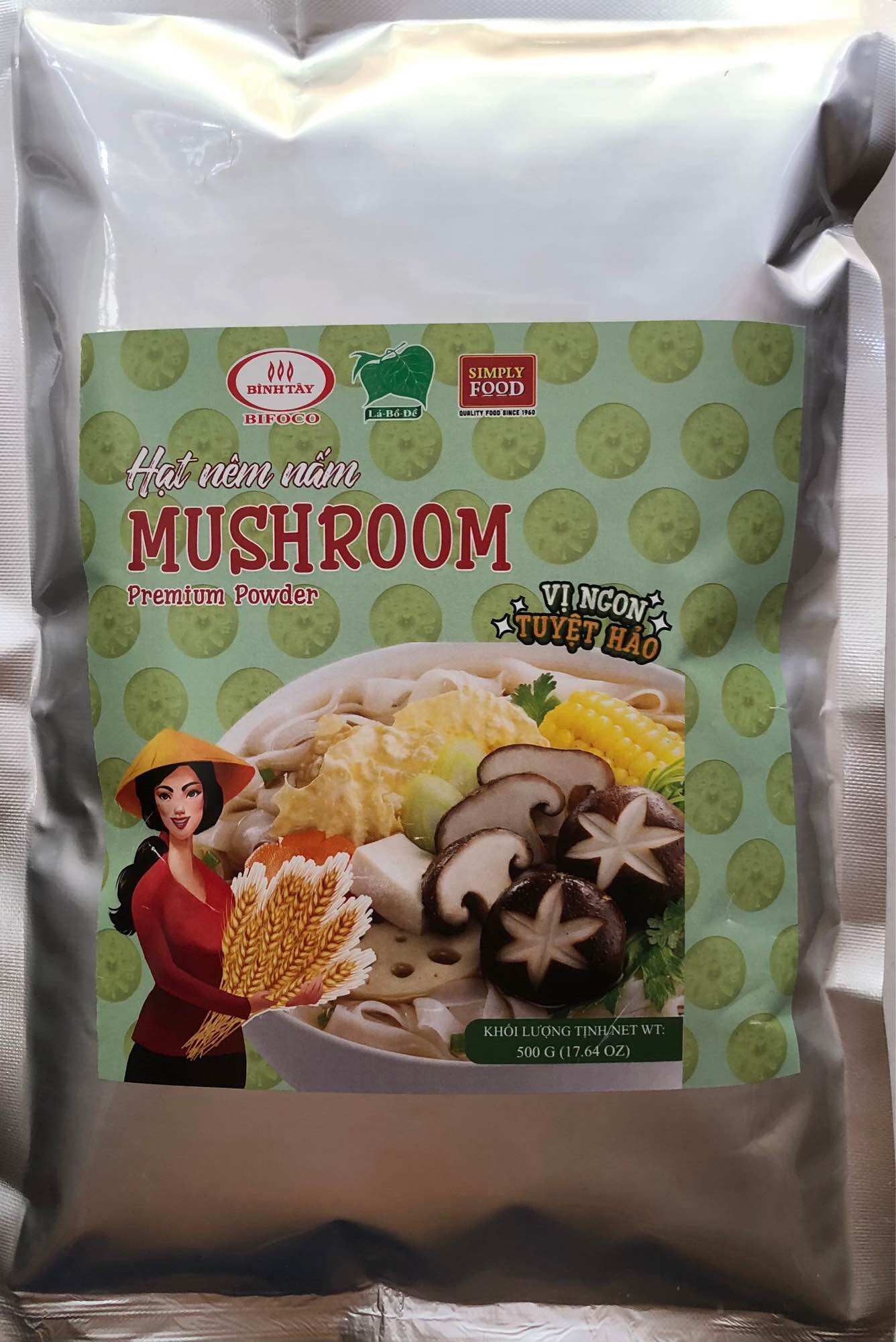 Hạt nêm chay nấm đông cô lá bồ đề - export only