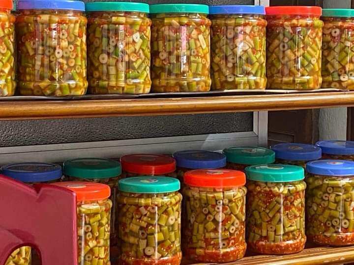 Măng sặp ngâm muối, ớt siêu ngon