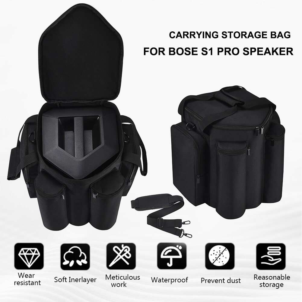 Túi đựng du lịch Bose S1 Pro có dây đeo vai có thể điều chỉnh Dung lượng lớn Bảo vệ để đựng loa