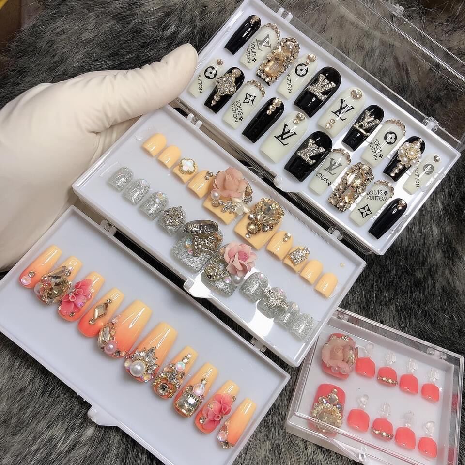 Nailbox thiết kế / Móng úp chân thiết kế sẵn/ móng úp tay sẵn/ móng tay giả/ móng chân giả