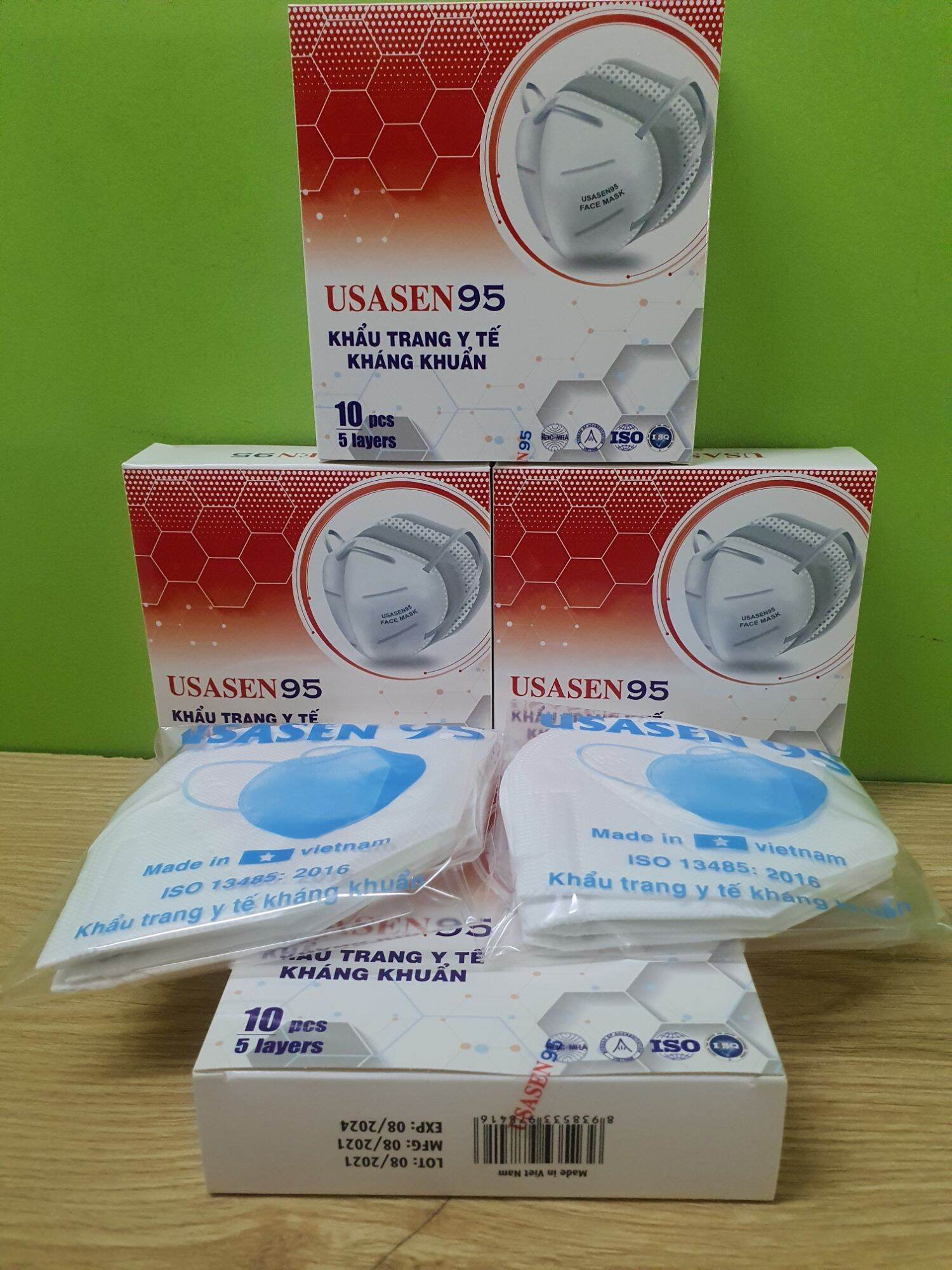 Khẩu trang kháng khuẩn USASEN95 ( hộp 10 cái )