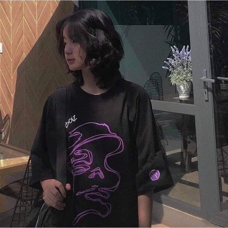 ÁO THUN SADBOIZ TÍM CHẤT COTTON MÁT