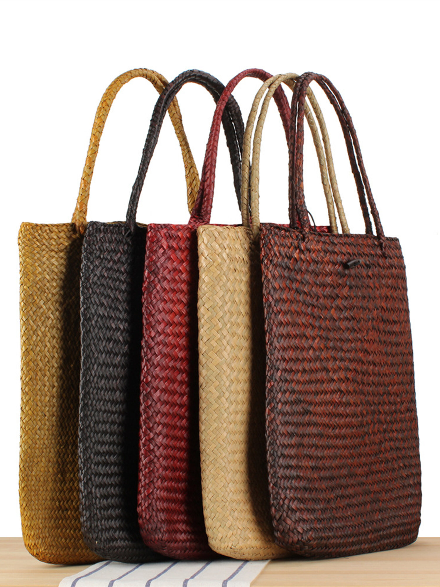 Túi Đeo Vai Đan Rơm Mới Túi Đeo Vai Đan Rơm Phong Cách Đồng Quê Túi Đi Biển Túi Đeo Vai Thường Ngày Cho Nữ Túi Đan Rơm