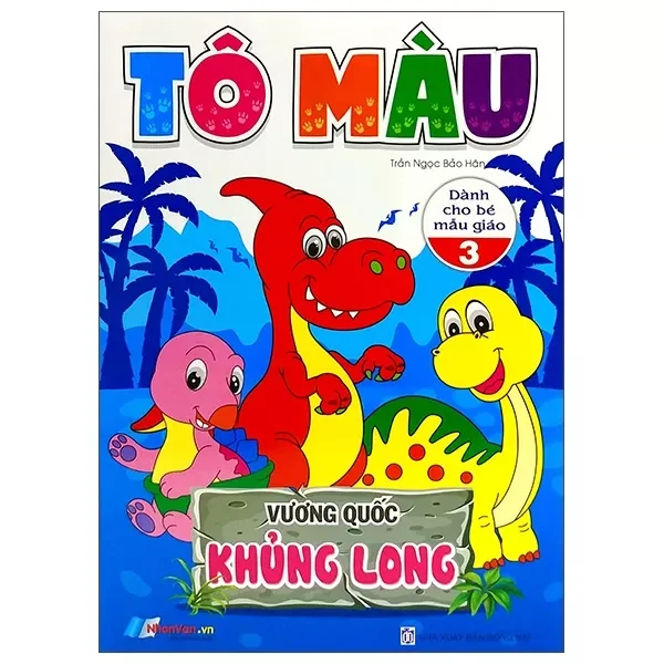 Sách tô màu khủng long cho bé -tập 3
