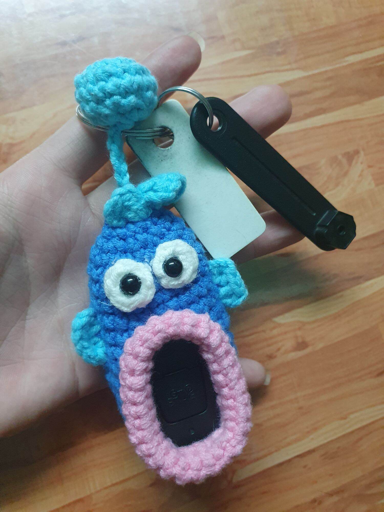Bọc chìa khóa ô tô xe máy bằng len handmade