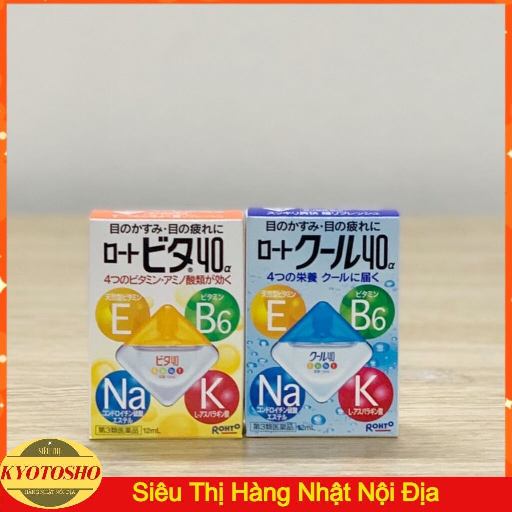Nhỏ Mắt Rohto Nhật Bản Bổ Sung Vitamin 12ml giá rẻ
