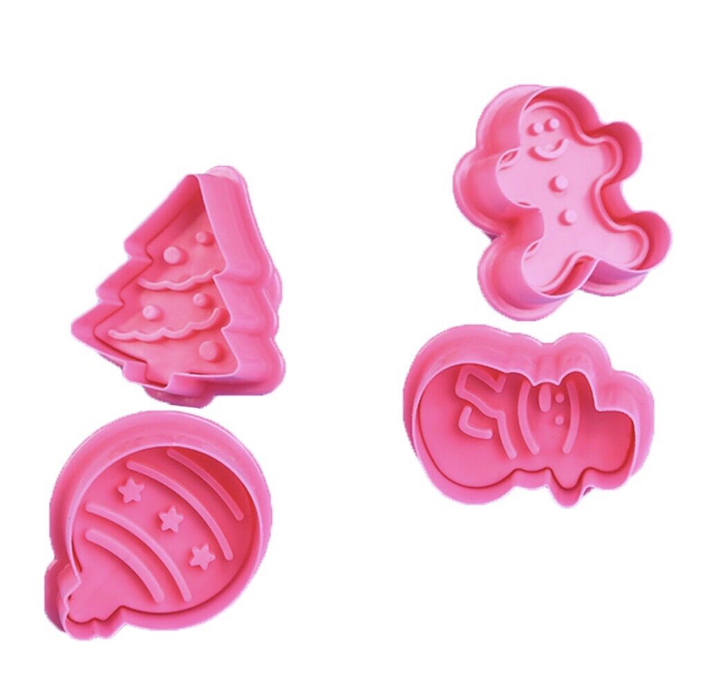 Bộ 4 khuôn nhấn cookies