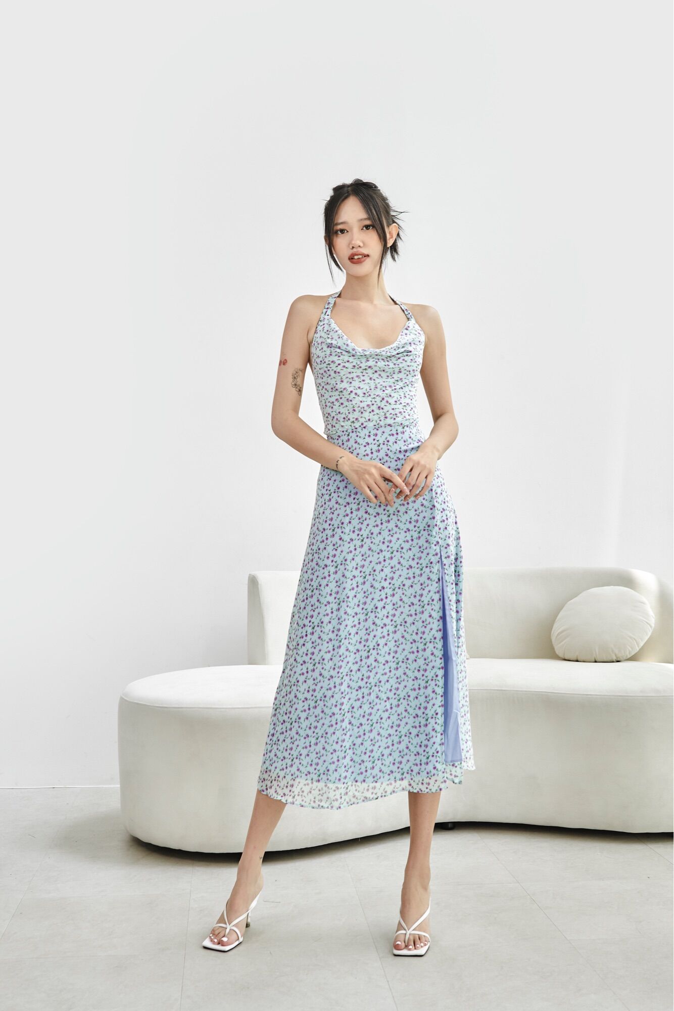 Gallica Flower Dress - Blue Version