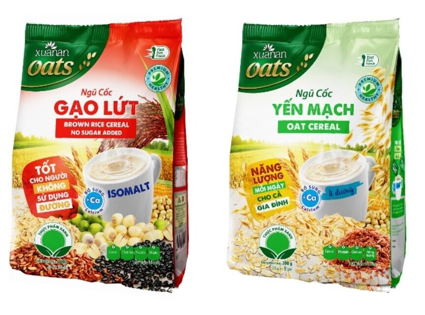 Combo ngũ cốc gạo lứt ăn kiêng & Ngũ cốc yến mạch 400 gram