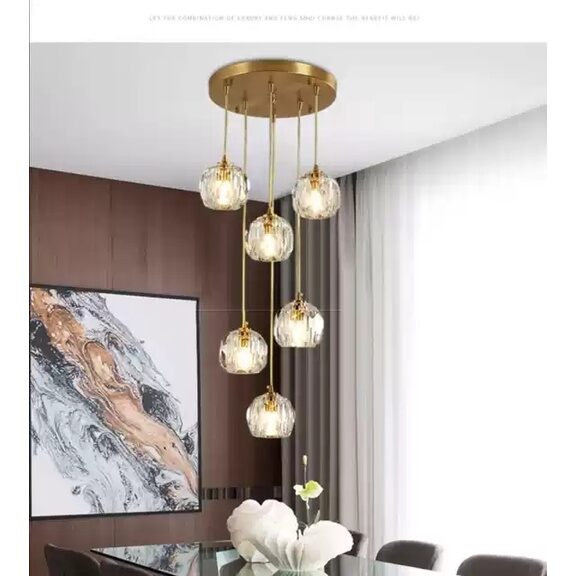 Đèn thả thông tầng, đèn thả phale, đèn trang trí, đèn decor - tặng kèm bóng led