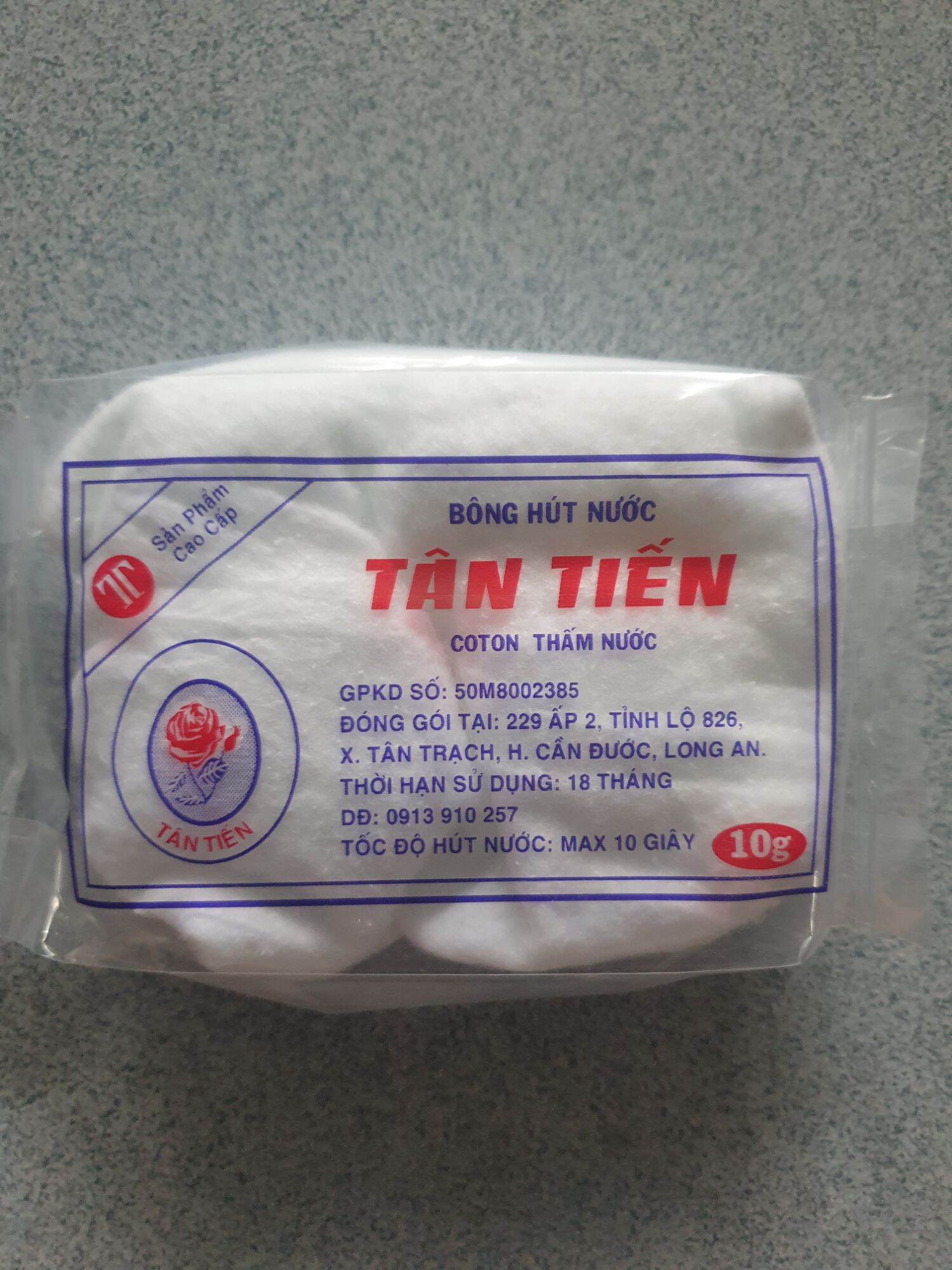 Sản phẩm Cao cấp BÔNG HÚT NƯỚC TÂN TIẾN ( GÓI 100g)
