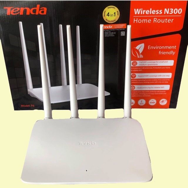 Bộ Phát Wifi 4 Râu Tenda F6 Chuẩn 300Mbps 4 Râu. Chính Hãng