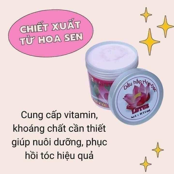 Kem ủ tóc siêu mượt hoa sen 1000ml