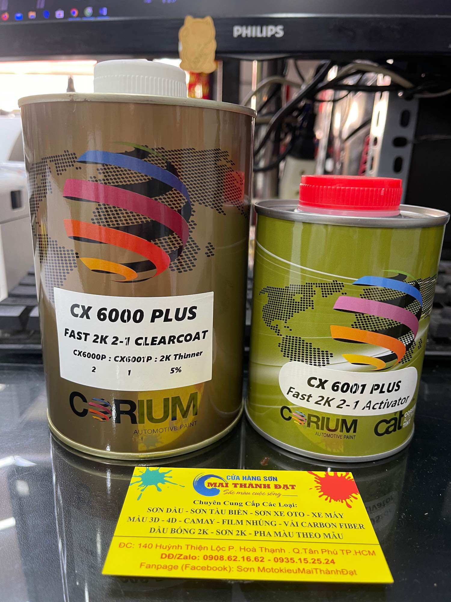 Bóng 2K Corium Malaysia ( sơn oto xe máy ) Đóng gói bao gồm cứng. MotokieuMaiThànhĐạt