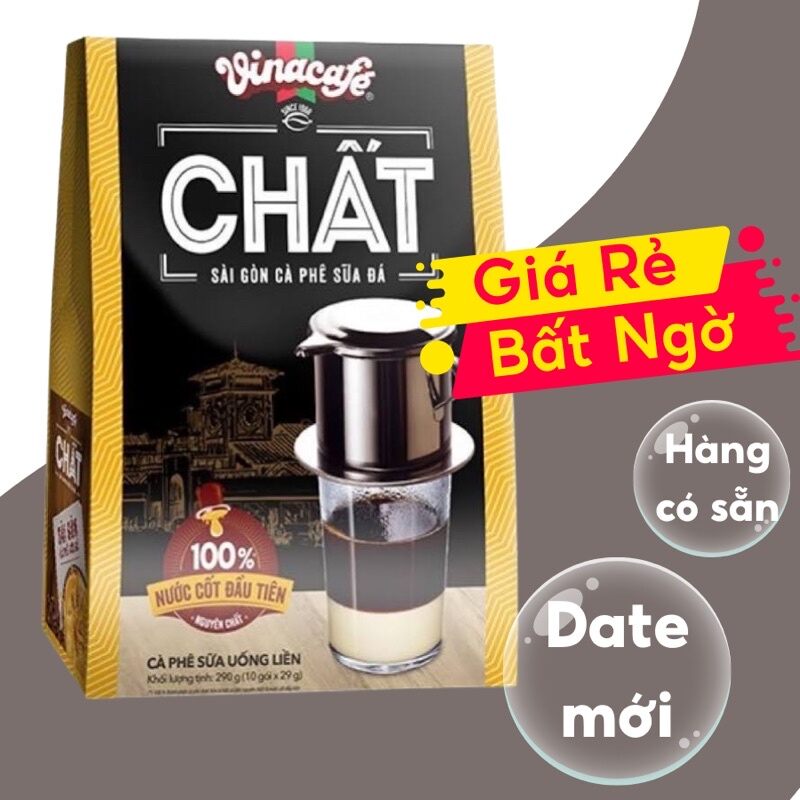 Combo 10 Hộp Cà Phê Chất Vinacafe Thơm Ngon (100gói x 29gam) DATE MỚI