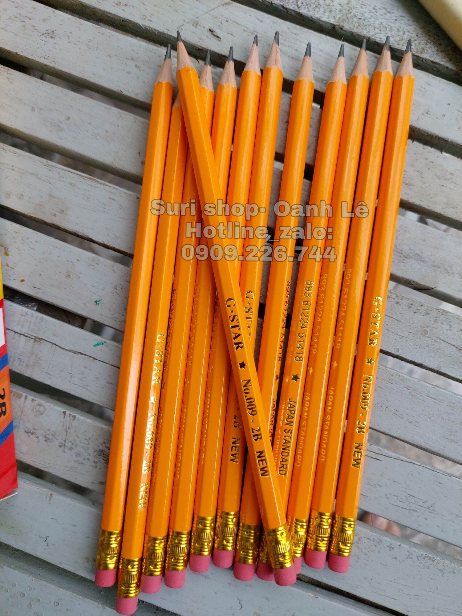 Hộp 12 cây bút chì 2B Gstar P333 ( tặng kèm gôm hoặc chuốc chì)