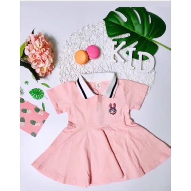 Đầm bé gái cổ bẻ dễ thương cute