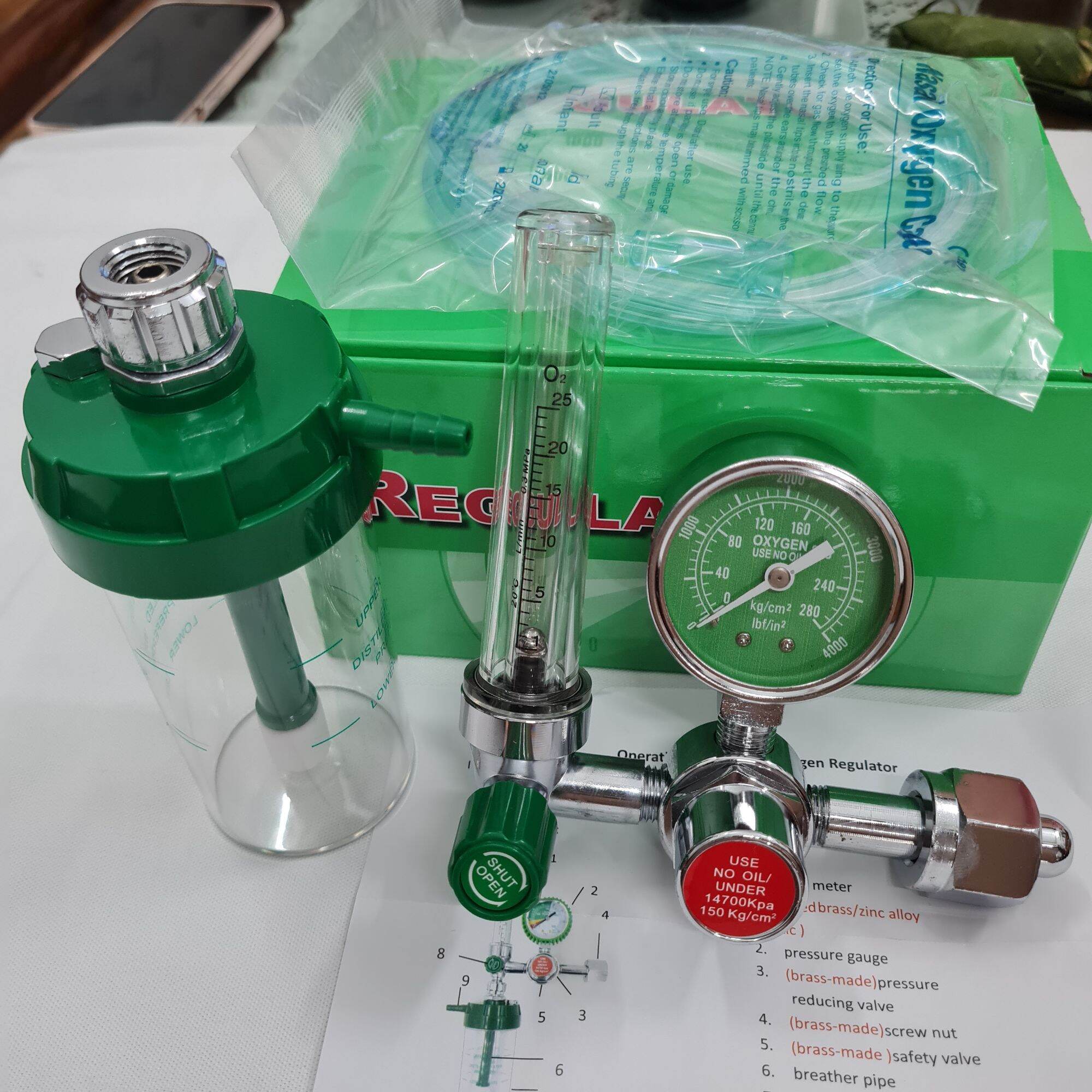 Đồng hồ Oxy y tế_Van điều áp Oxy y tế