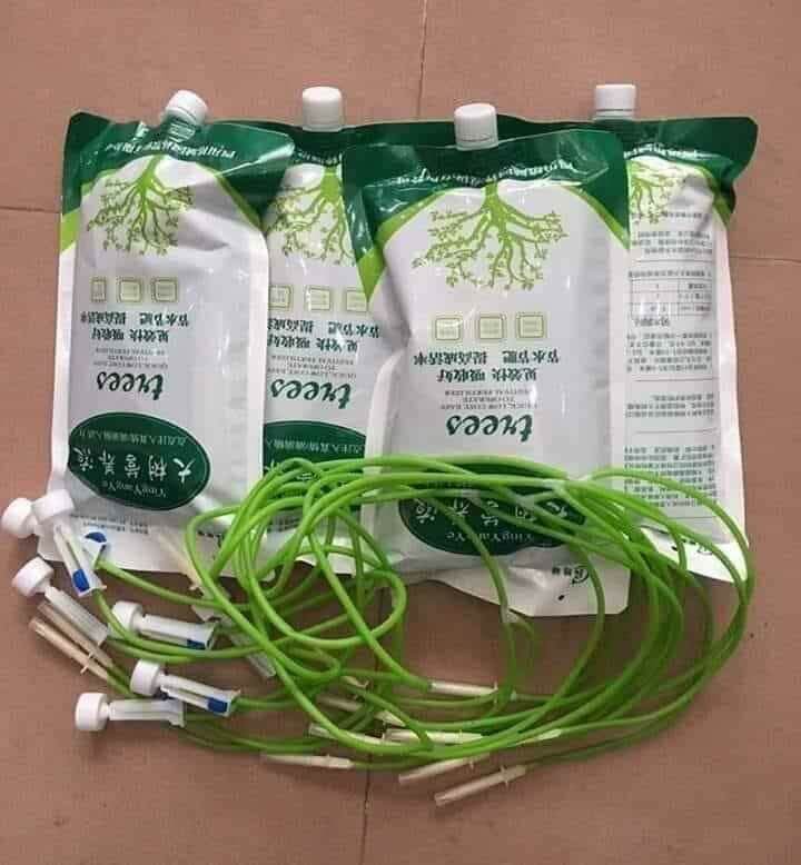 truyền dịch cho cây 1lít