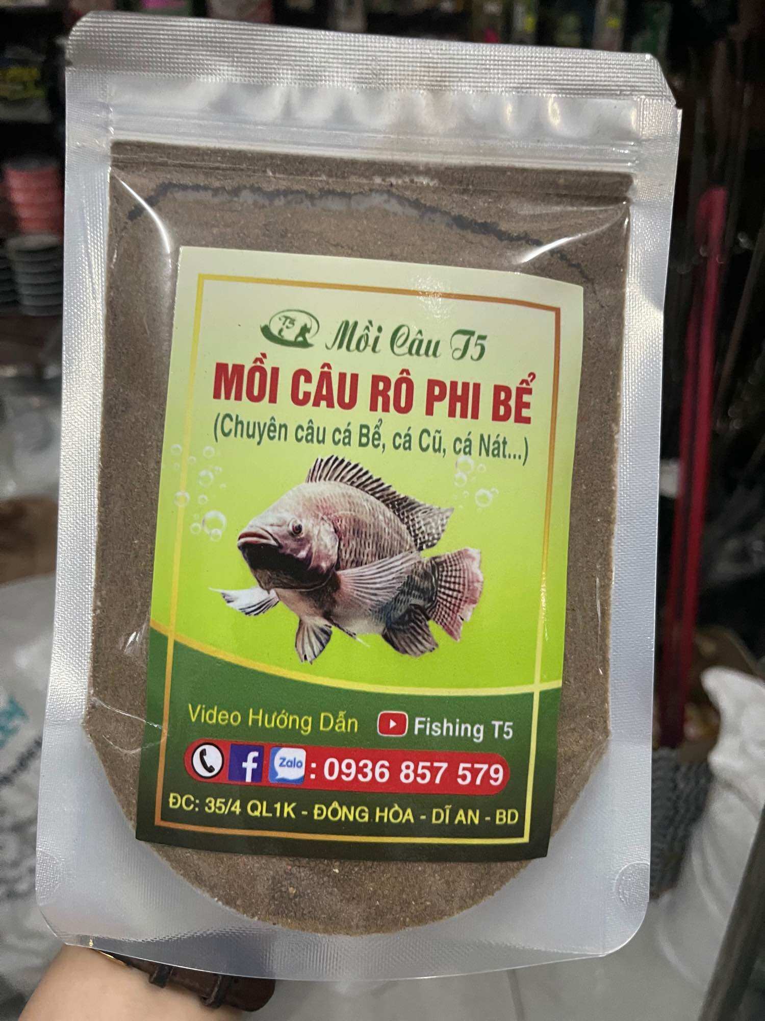 Combo 2 gói mồi cám câu cá Rô Phi Bể( chuyên câu cá bể cá cũ )