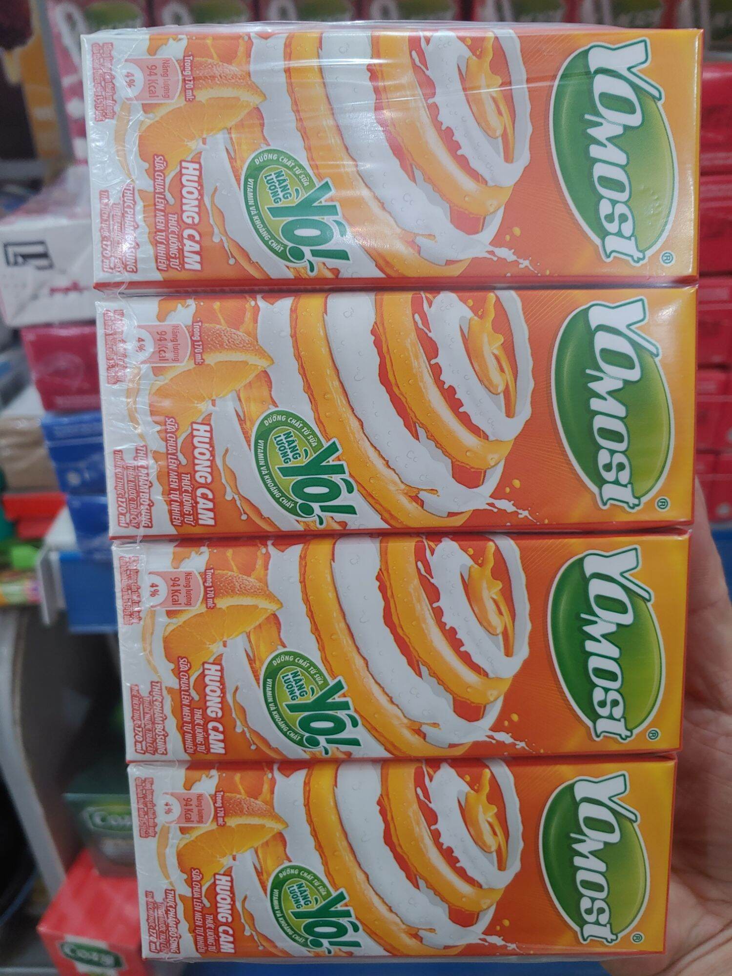 Sữa YoMost vỉ 4 hộp 180ml