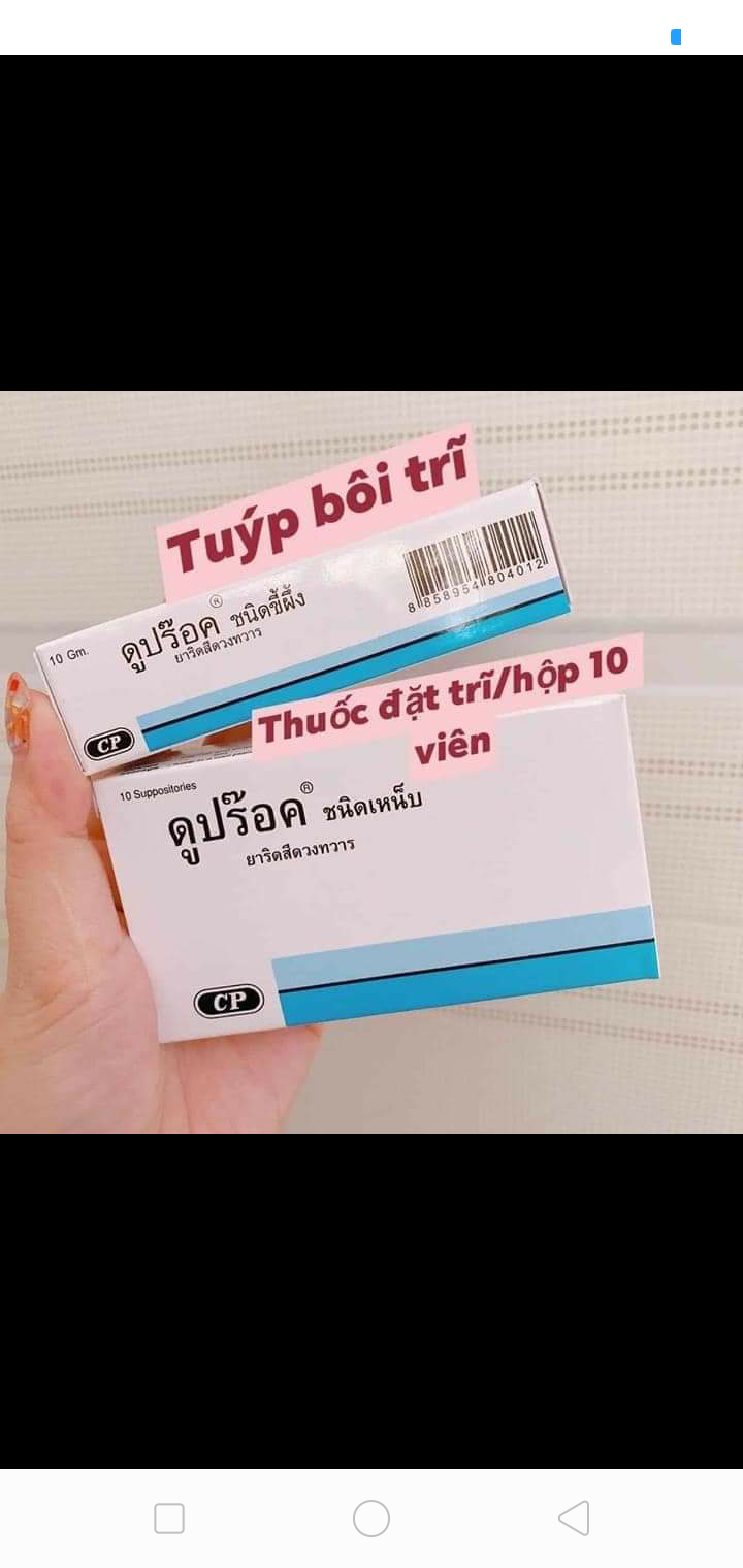 Combo cả kem bôi và hộp 10 viên đặt trĩ Doproct Thái Lan