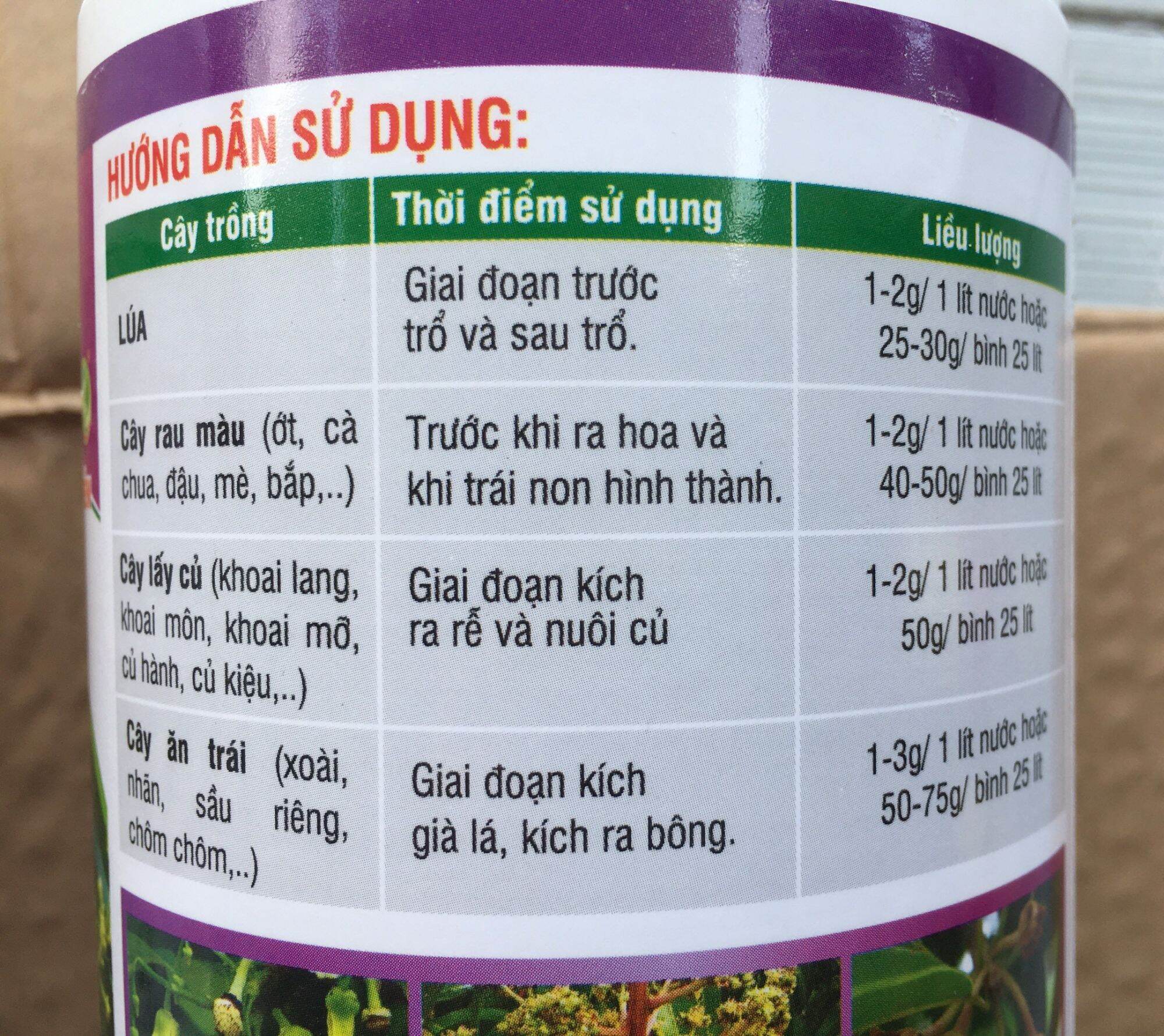 PHÂN BÓN NPK 10 60 10 NNV - HỦ 500G.