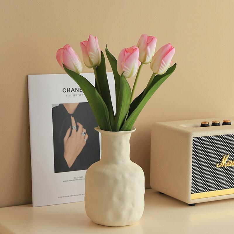 Hoa Giả Phong Cách Instagram Bình Hoa Phòng Ngủ Kèm Hoa Tulip Hoa Giả Trưng Bày Bàn Ăn Đồ Trưng Bày Hoa Nghệ Thuật Phòng Khách Trang Trí Trong Nhà