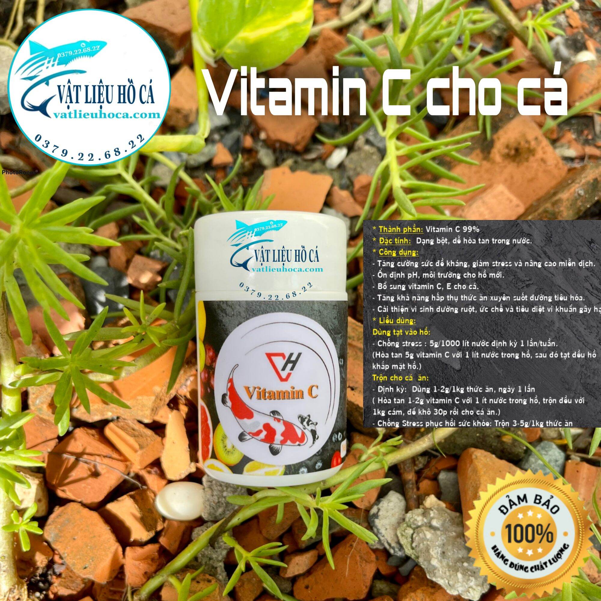 Vitamin c cho cá koi hủ 50g