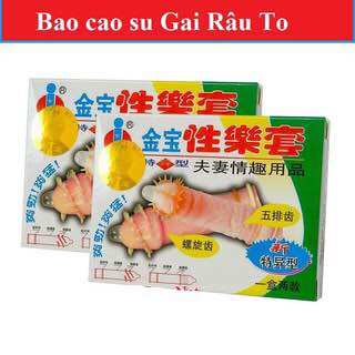 Bao cao su GOLD GAI RÂU 2c