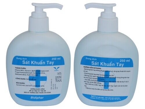Dung dịch sát khuẩn tay nhanh Bidiphar chai vòi 250 ml