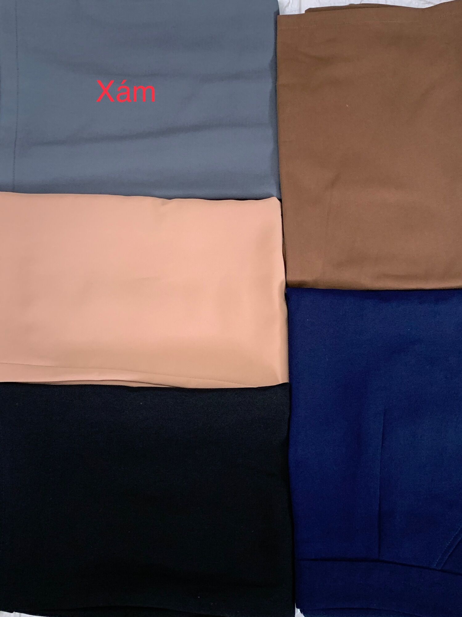 Chân váy công sở dáng dài xẻ tà, chân váy dáng chữ A