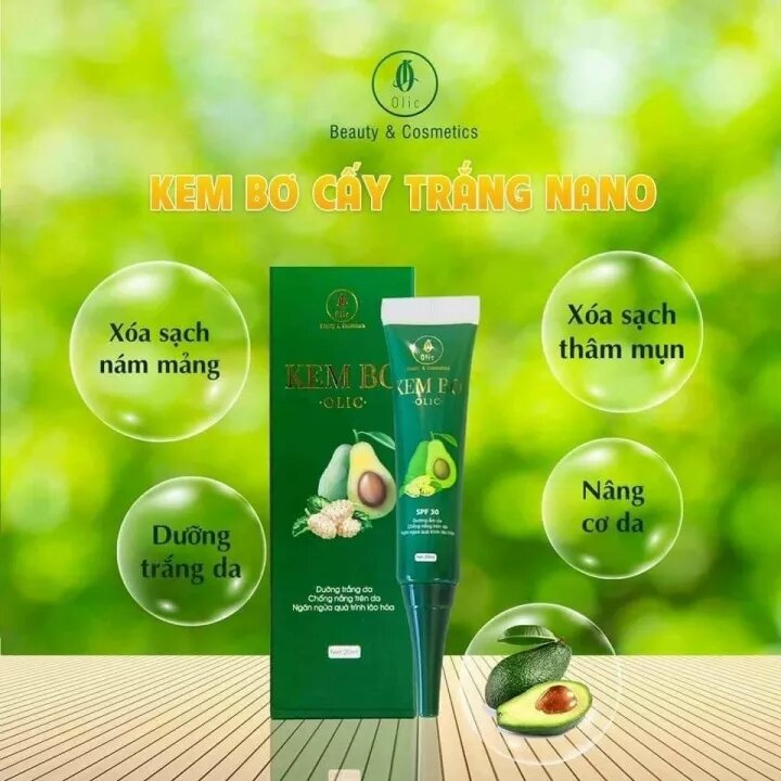 Kem Bơ Cấy Trắng Dưỡng trắng da mặt OLic
