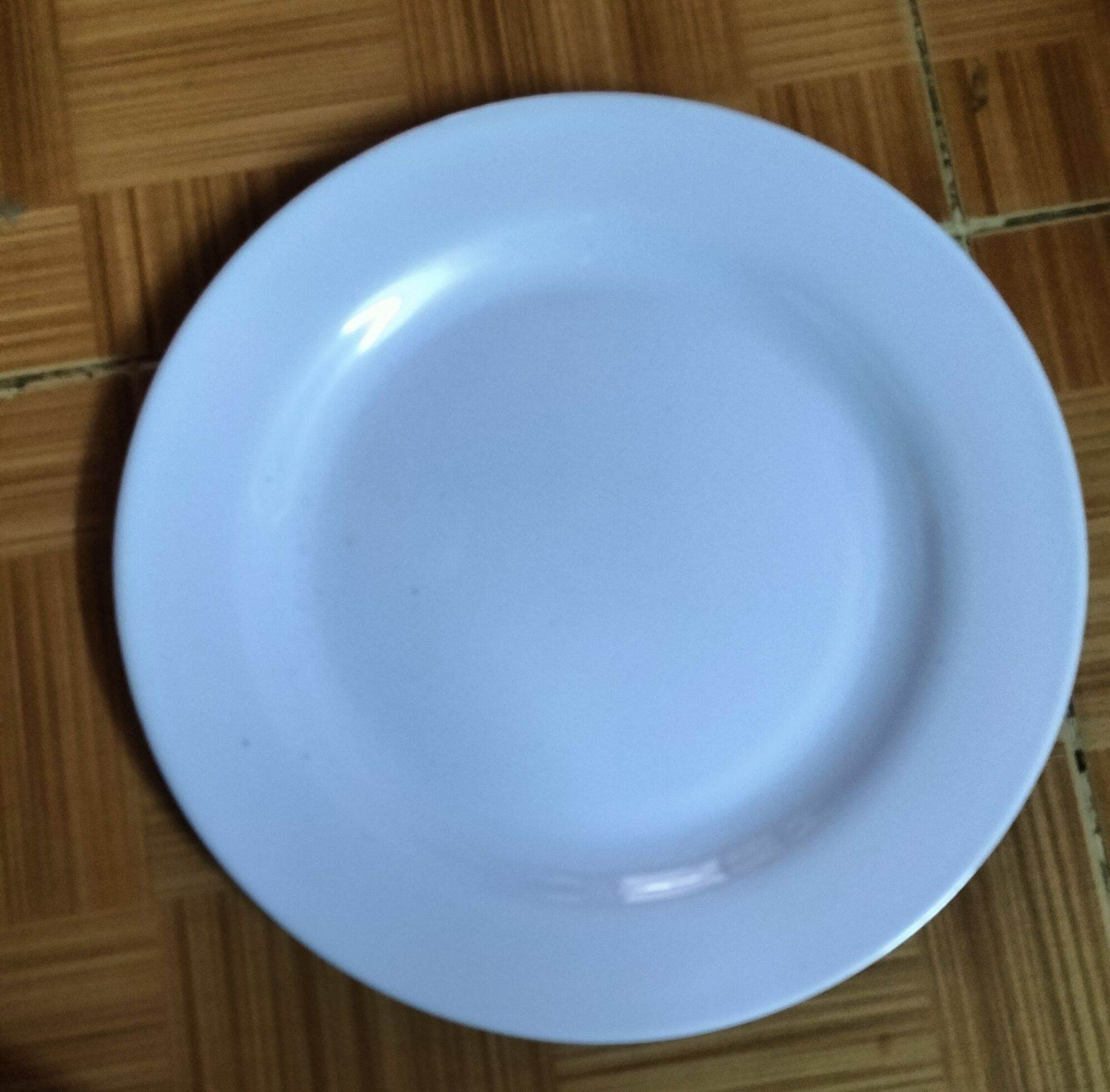 Dĩa nhựa meca cạn trắng nhiều size