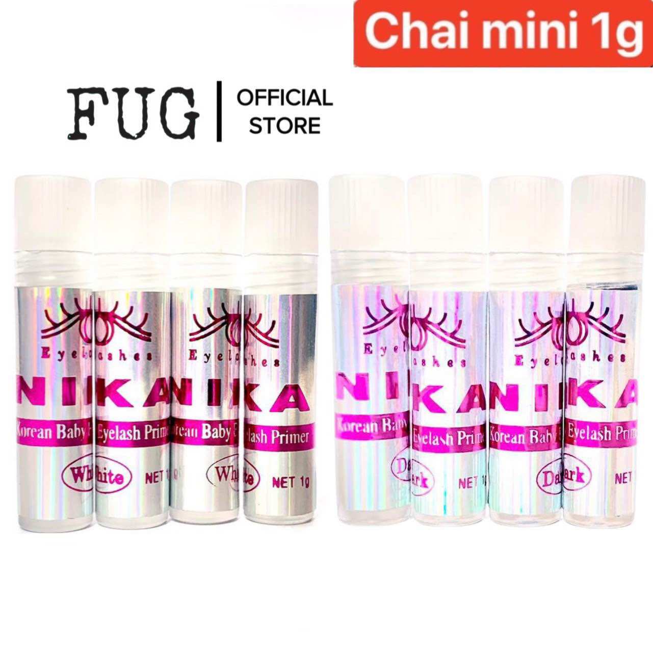 Keo dán mi, keo mi giả Hàn Quốc Nika chai nhỏ tiện dụng 1g
