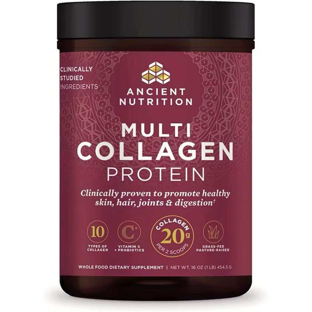 Bột Collagen 10 Loại Thuỷ Phân Cao Cấp Ancient Nutrition Collagen Powder Protein VitaminC Probiotics