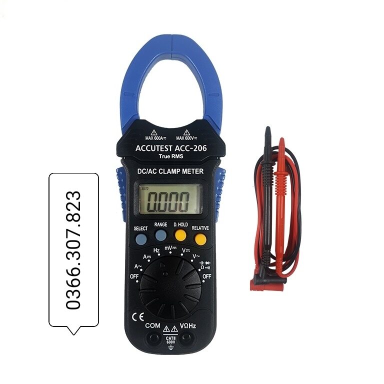 Ampe kìm đo dòng ac/dc chuyên dụng accutest acc-206