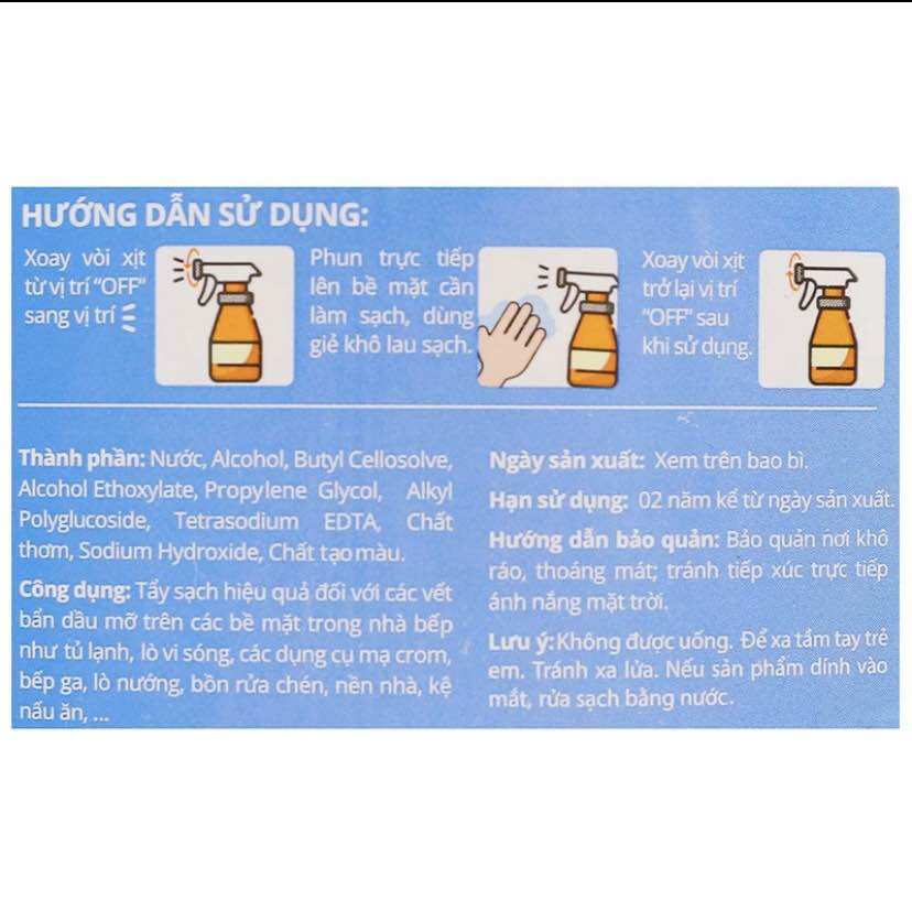 Nước lau bếp Siêu sạch IZI HOME