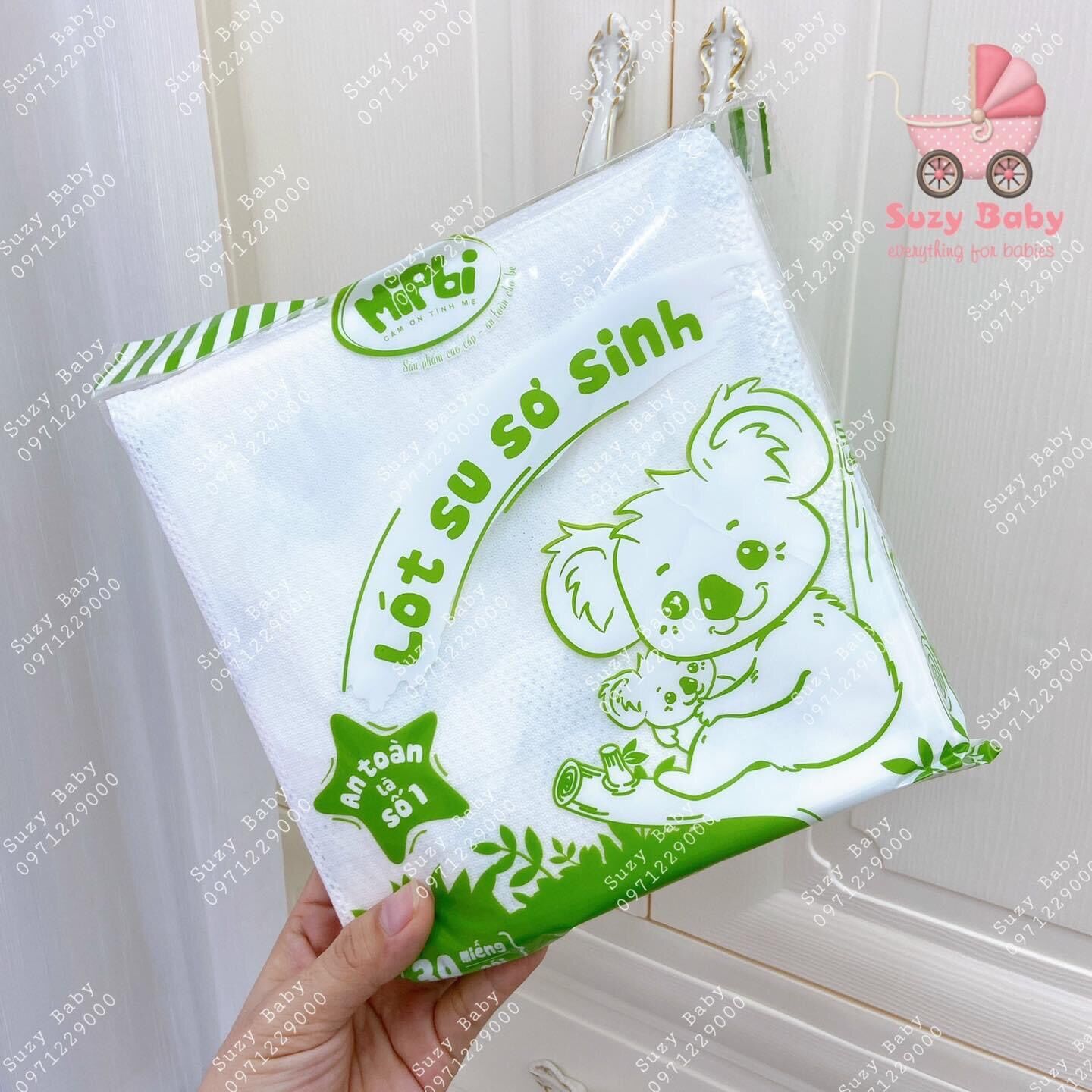 GÓI LÓT SU SƠ SINH MIPBI CHO BÉ KÍCH THƯỚC 22x22cm