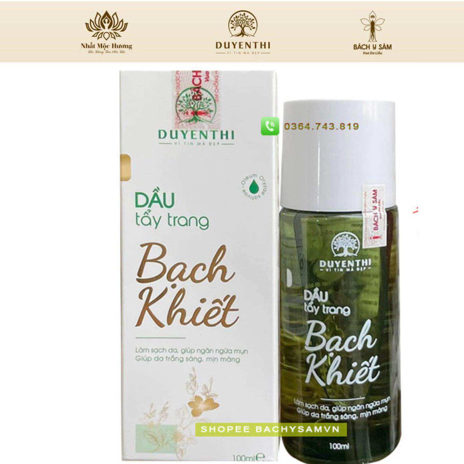 Dầu tẩy trang bạch khiết làm sạch dưỡng da 180ml bl72