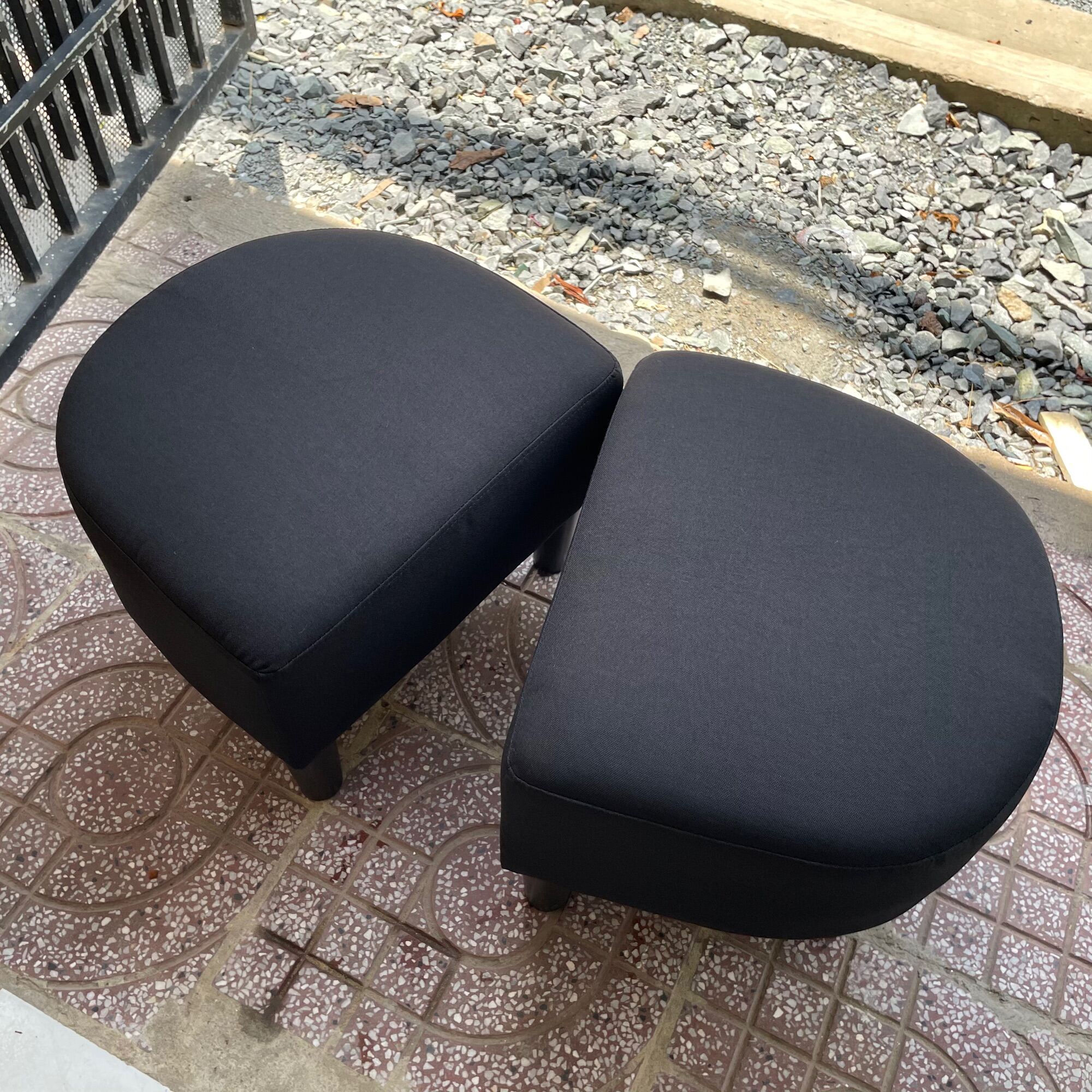 Ghế đôn sofa chân cao - Đôn ghế sofa Giường Hình Bán Nguyệt Giá Rẻ Nhiều Màu